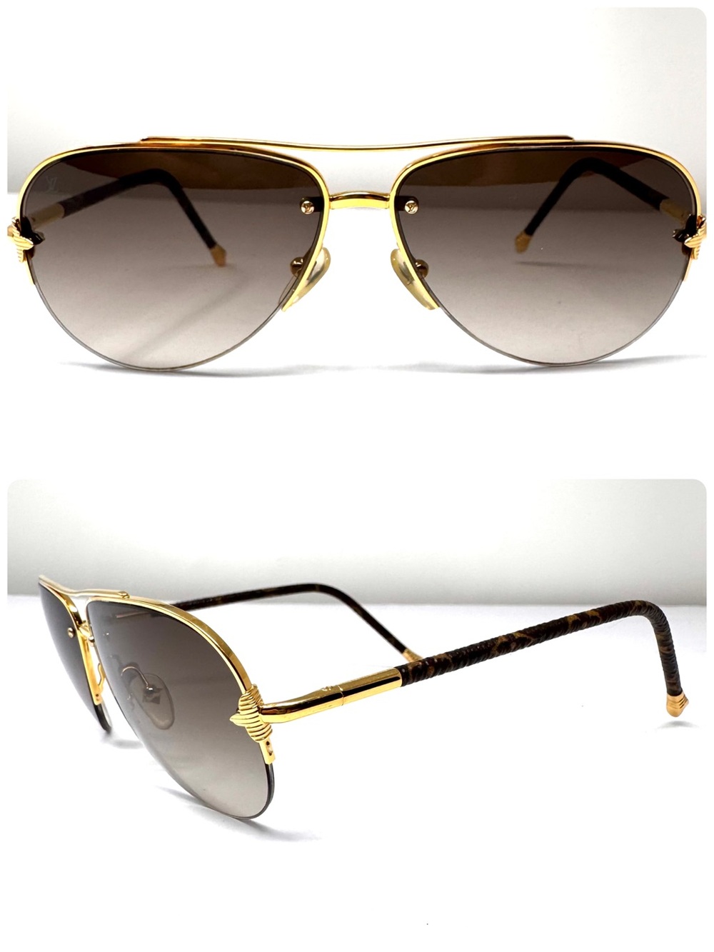 LOUIS VUITTON aviator sunglasses, unisex, made in Italy